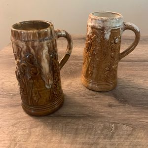 Vintage Handmade Pottery Mugs